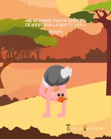 Aperçu - Affichage - Graines d'Optimisme - Citation inspirante ne regarde pas en arrière - Page de couverture