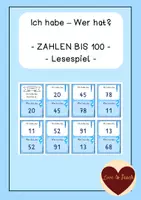 Vorschau - Spiele - Materialpaket Ich habe wer hat Klasse 2 Zahlenraum 100 - Seite 1