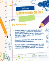 Aperçu - Apprentissages en autonomie - L’expression du jour - Minute Papillon - Page 1