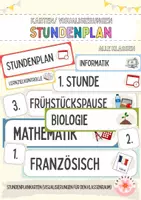 Vorschau - Poster - Stundenplan Karten/ Visualisierungen (Klassenraum) - Deckblatt