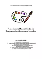 Vorschau - Arbeitsblätter - Kunst Monochrome Malerei - Farbe als Gegenstand - Deckblatt