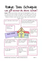 Vorschau - Arbeitsblätter - Rallye: Wie gut kennst du deine Schule? (Schulquiz, für Vertretungsstunde oder Projekttage) - Seite 1