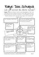 Vorschau - Arbeitsblätter - Rallye: Wie gut kennst du deine Schule? (Schulquiz, für Vertretungsstunde oder Projekttage) - Seite 2