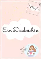 Vorschau - Bildkarten - Ein kleines Dankeschön - Schuljahresende - Deckblatt