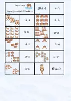 Vorschau - Spiele - Einmaleins Mengenverhältnisse erkennen Spiel Rechendominos - Seite 2