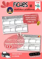 Aperçu - Feuilles d'exercices - Fiches résolution de problèmes CE2 périodes 1 à 3 - Page de couverture