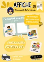 Aperçu - Affichage - Affichage j'ai fini mon travail, je peux ... - Page de couverture