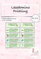 Vorschau - Spiele - Leseförderung Lesedominos wachsendes Materialpaket (Kl. 3/4) - Seite 1