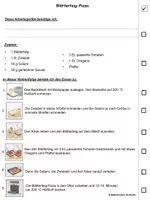 Vorschau - Arbeitsblätter - Einfaches Rezept für Blätterteig-Pizza Schritt-für-Schritt - Deckblatt