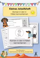 Vorschau - Arbeitsblätter - Nomen in den 4 Fällen kennenlernen: Mini-Arbeitsheft - Deckblatt