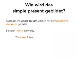 Vorschau - Präsentationen/Tafelbilder - Simple present - present progressive (homeschooling) - Seite 3