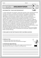 Vorschau - Arbeitsblätter - Argumentieren Klasse 8 9 Social Media Filter - Seite 1