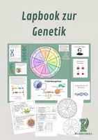 Vorschau - Arbeitsblätter - Lapbook zur Genetik – Mitose, DNA & Proteinbiosynthese - Deckblatt