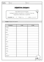 Vorschau - Arbeitsblätter - Adjektive steigern (Arbeitsblätter) - Seite 1