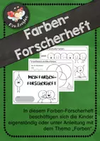 Vorschau - Mal- und Bastelvorlagen - Farbenlehre - Farben-Forscherheft - Deckblatt