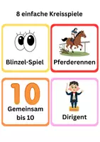 Vorschau - Arbeitsblätter - 8 einfache Kreisspiele für die Grundschule – Bewegungsspiele & Auflockerung für Zwischendurch - Deckblatt