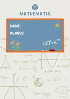 Vorschau - Anderer Materialtyp - Deckblatt Mathe - Deckblatt