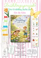 Vorschau - Arbeitsblätter - Frühlingsprojekt "Der Frühling zieht ein" für die Kita - Deckblatt