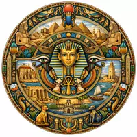 Vorschau - Mal- und Bastelvorlagen - Mandala: Das alte Ägypten - Deckblatt