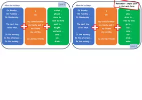 Vorschau - Arbeitsblätter - After the holidays - help students talk and write about their holidays. - Seite 1