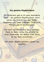 Vorschau - Arbeitsblätter - Escape Room zum Thema Noten- und Pausenwerte: Hole das geheimnisvolle Buch zurück - Mit Lösungen - Seite 2