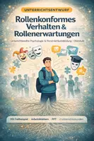 Vorschau - Stundenentwürfe - Rollenkonformes Verhalten – Unterrichtsreihe zur Persönlichkeitsbildung - Deckblatt