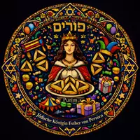 Vorschau - Mal- und Bastelvorlagen - Mandala zu Purim - Deckblatt
