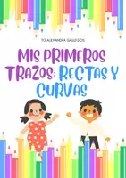 Vista previa - Hojas de trabajo - Mis primeros trazos: rectas y curvas - Portada