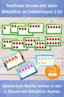 Vorschau - Stationenlernen - Blitzblickkarten zum Rechnen lernen im Zahlenraum 1–10 - Deckblatt