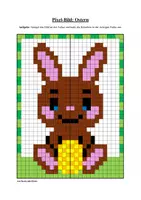 Vorschau - Mal- und Bastelvorlagen - Pixel-Bilder: Ostern (Symmetrie / Pixel-Art) - Seite 3