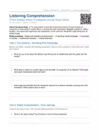 Vorschau - Stundenentwürfe - A Scandal in the Royal Family (Listening Comprehension/Hörverstehen) - Seite 1