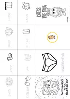 anteprima - Esercizi - Dress the frog Storytime minibook - Pagina 1