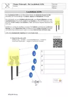 Vorschau - Arbeitsblätter - Die Leuchtdiode - LED - Deckblatt