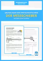 Vorschau - Arbeitsblätter - Technik - Der Messschieber (inkl. STL.-Datei) - Deckblatt