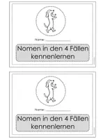 Vorschau - Arbeitsblätter - Nomen in den 4 Fällen kennenlernen: Mini-Arbeitsheft - Seite 1