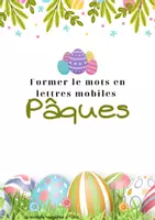 Aperçu - Jeux - Former le mots - Pâques - Page de couverture