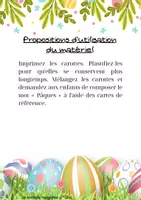 Aperçu - Jeux - Former le mots - Pâques - Page 1