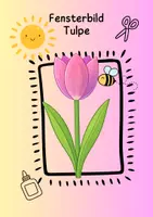 Vorschau - Mal- und Bastelvorlagen - Basteln Tuple Fensterbild Frühlingsblumen Frühjaresblüher - Deckblatt