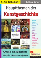 Vorschau - Arbeitsblätter - Hauptthemen der Kunstgeschichte Antike bis Moderne – Farbdruck | Mona Lisa, Klimt, Goya, Epochen, Bildbeschreibung, Künstler | Kunst Sekundarstufe I II Klasse 5-13 - Deckblatt