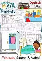 Vorschau - Arbeitsblätter - DaZ | Zuhause | Räume | Möbel - Deckblatt