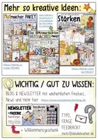 Vorschau - Arbeitsblätter - Meine Stärken 🦁 - XXL Mutmacher Materialpaket "Stärken stärken" gegen Mobbing - Seite 2