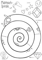 Vorschau - Arbeitsblätter - Mutmacher Spirale / Luftschlange zum Mutmachen Selbststärkung Mut - Seite 3