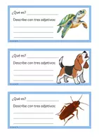Vista previa - Hojas de trabajo - Describir con adjetivos - página 2