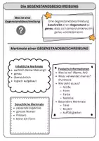 Vorschau - Arbeitsblätter - Gegenstandsbeschreibung Deutsch Klasse 5 – Definition, Aufbau, Merkmale & Checkliste - Deckblatt