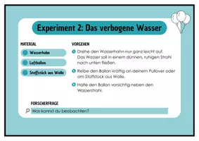 Vorschau - Experimente - Experimentenkarten Elektrizität – 5 Versuche zur statischen Elektrizität (Klasse 3 - 5) - Seite 3