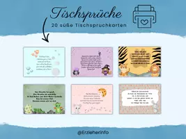 Vorschau - Anderer Materialtyp - 20 Tischsprüche als Ritual - Deckblatt