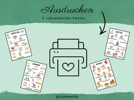 Vorschau - Poster - 4 Jahreszeiten Plakate für Kinder - Seite 2