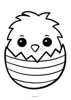 Vorschau - Mal- und Bastelvorlagen - Kücken im Osterei Zum Ausmalen - Fensterbilder für Ostern & Frühling - Seite 2