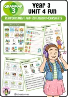 Vista previa - Unidades / Secuencias / Situaciones de Aprendizaje - Grammar 3 (Unit 4: Fun) - Portada