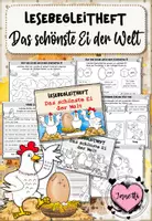 Vorschau - Arbeitsblätter - Das schönste Ei der Welt | Lesebegleitheft | Klasse 1/2 - Deckblatt